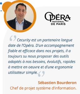 Avis client de l'Opéra de Paris sur le produit Cecurity.com