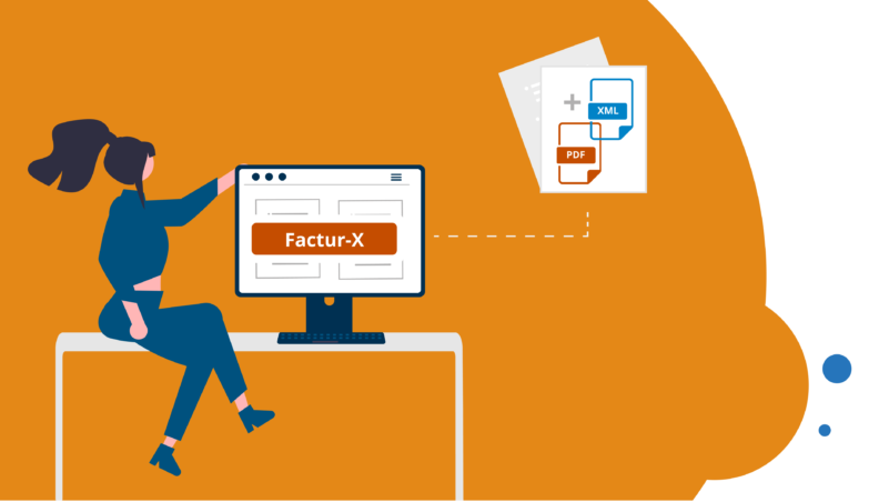 illustration pour le header de la landing page format Factur-X