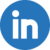 Icône linkedin bleu contact us contact request