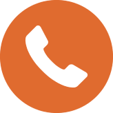 Icône téléphone orange contactez-nous contacteer ons