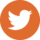 Icône twitter orange contactez-nous - demande de contact