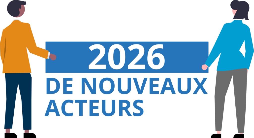 Illustration pour annoncer les nouveaux acteurs pour 2026