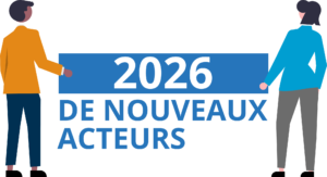 Illustration pour annoncer les nouveaux acteurs pour 2026